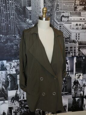 Dex Relaxed Double Breasted Blazer - Green